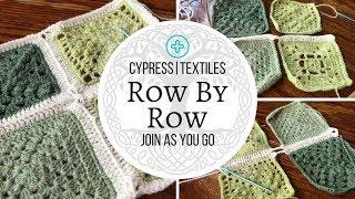 Row by Row Join as you go (JAYG) - Joining motifs for blanket crochet