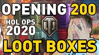 Opening 200 Loot Crates  in World of Tanks Holiday Ops 2020