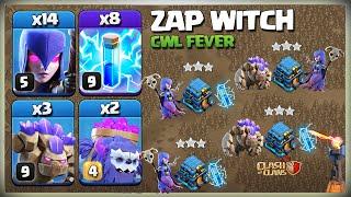Unstoppable! Easiest Th12 Zap Witch | Th12 Zap GoWitch | Easiest TH12 3 Star Attack Strategy | CoC
