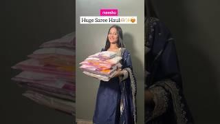 Huge Meesho Saree Haul #meesho #shorts