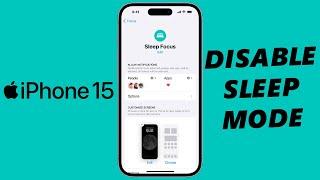 How To Turn OFF Sleep Mode On iPhone 15 & iPhone 15 Pro