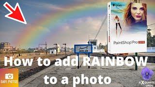 How to add Rainbow to a photo using Corel Paintshop Pro