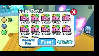 Fusing 12 pixel pink slimes