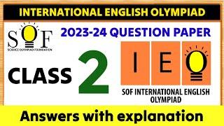 English Olympiad class 2 | SOF IEO CLASS 2 | IEO OLYMPIAD CLASS 2 | IEO 2023-24 class 2 | #olympiad