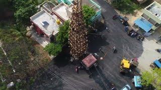 BANDI MAHAKALI FESTIVAL PREPARATIONS | AERIAL SHOTS | MARSUR | CG AERO |
