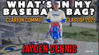 What's In My Baseball Bag? With Class Of 2025 Clarion Baseball Commit Jayden Dennis a Catcher & 3B