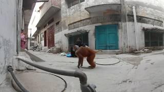 Bandar Tamasha Monkey Dance in Lahore Street in 360 Video