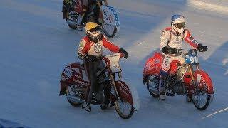 UTV. Дуэлью Красникова и Иванова завершился этап чемпионата России по мотогонкам на льду в Уфе