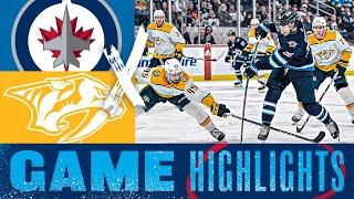 Winnipeg Jets vs. Nashville Predators - Game Highlights