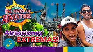 Así es el MEJOR PARQUE de ATRACCIONES EXTREMAS de Universal Orlando: ISLANDS OF ADVENTURE