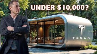 Elon Musk Reveals Tesla Tiny House 2025-UNDER $15,680 With  SPACESHIP Interior Features.What Inside