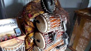 african drum robot playing soli and takosaba