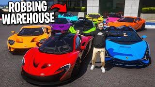 Robbing Supercar Warehouse in GTA!