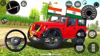 Dollar Song Sidhu Musewala Real Indian New Mode red Thar Offroad Village Driving Gameplay Part26