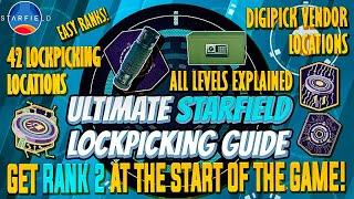 Starfield - Ultimate Lockpicking/Security Guide - Get Rank 2 at the start & easy ranks!