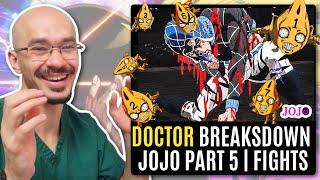 DOCTOR Breaks down JoJo's Bizarre Adventure FIGHTS | MISTA & GIORNO vs GHIACCIO