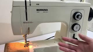 Bernina 801 sewing machine demonstration