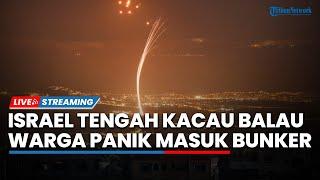 Israel Tengah Kacau! Jutaan Orang Panik Masuk Bunker hingga Jurnalis Palestina Diserang para Zionis