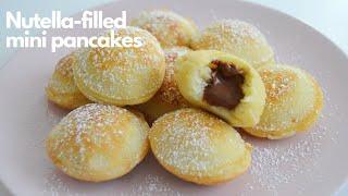 EASY NUTELLA-FILLED MINI PANCAKES