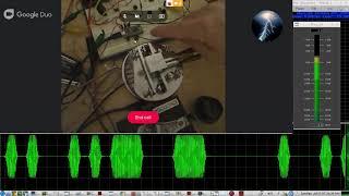 QRQ CW over Google DUO -  LIVE demo -  60 wpm QRQcw Keyboard + paddles & Straight Key