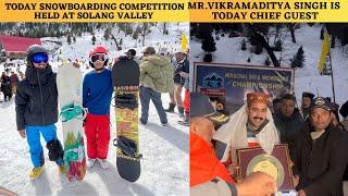 SNOWBOARDING AND NORDIC STATE LEVEL COMPETITIONS HELD IN  SOLANG VALLEY || 2023 || DAY 1