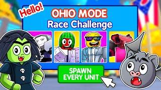 Trying The Sunny And Melon Ohio Mode RACE CHALLENGE In Toilet Tower Defense!
