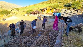 "Amir and family Farm Adventure: Buying Seeds and Building a Fence"