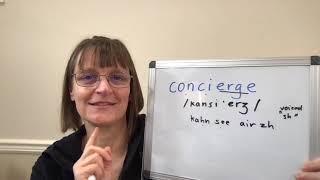 How to Pronounce Concierge (In American English)