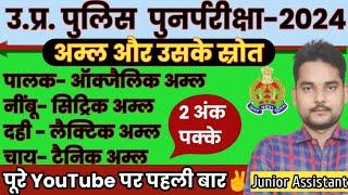 अम्ल और उसके स्रोत | कौन सा अम्ल किसमें पाया जाता है | सिट्रिक अम्ल, लैक्टिक अम्ल, एसिटिक अम्ल आदि