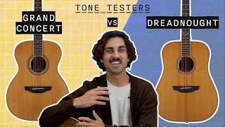 DREADNOUGHT vs. GRAND CONCERT | How Do Guitar Body Shapes Affect Sound? | Tone Testers