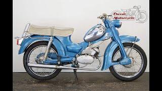 Zündapp C50 Super 1970 50cc 1 cyl ts - starting up