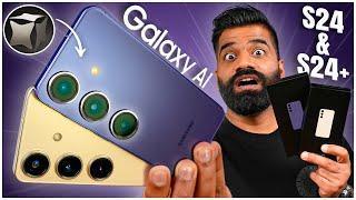 Samsung Galaxy S24 & S24+ Unboxing & First Look - Galaxy AI Powered Smartphones