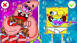 POOR SPONGEBOB:(Patrick Star Has Tooth Decay | Animation Complete Edition | Poor Spongebob Life