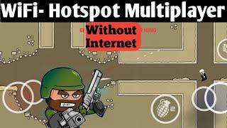 Mini Militia Wifi-Hotspot Multiplayer || Without Internet || Doodle Army 🪖