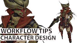 CHARACTER DESIGN WORKFLOW TIPS - mentorship class