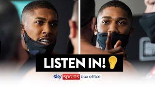 LISTEN IN! | What was said between Anthony Joshua & Kubrat Pulev at heated weigh-in