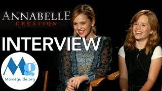 ANNABELLE: CREATION Interview Talitha Bateman &  Lulu Wilson