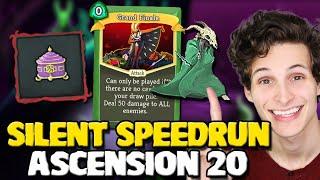 How To Speedrun Silent! | Ascension 20 - Slay The Spire