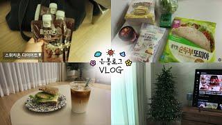 Vlog-스위치온 다이어트 효과‍️‍️/총 -⁉️kg 감량&다이어트 추천템/미리 크리스마스 준비