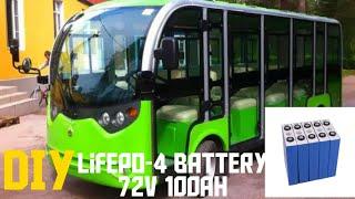 Replacing lead acid with 72v 100ah lifepo-4 the best battery for shuttle bus or for E-Vehicles | P-1