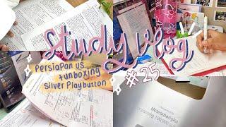 Study Vlog : Persiapan US + Unboxing Silver Play Button🪷🫧 | last vlog sebagai anak SMA | SWM #25