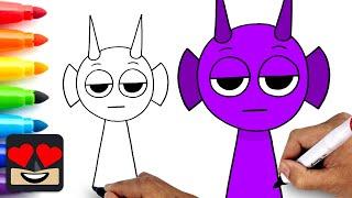 How To Draw Durple | Sprunki