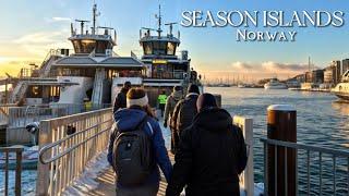  Ferry Tour Below 0 Degrees on Breathtaking Misty Morning | Fjord of Oslo, Norway