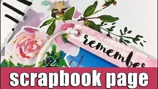 Scrapbook layout | ALtenew blog hop and  GIVEAWAY