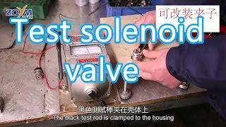 How to test solenoid valve with insulation resistance meter?