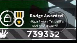 “ToolBox” badge (slap battles)