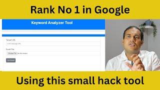 Rank No 1 in google by using this small free keyword research hack tool no one is talking about