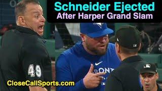 E40 - John Schneider Ejected by Andy Fletcher as Bryce Harper's Grand Slam Follows Check Swing HBP