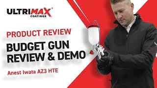 Anest Iwata AZ3 HTE Pressure Feed Gun - Budget Gun Review & Demo