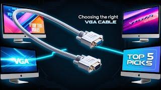 Choosing the Right VGA Cable: Top 5 Picks for Crystal-Clear Displays